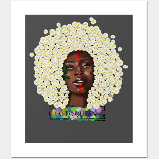 Afro queen Posters and Art